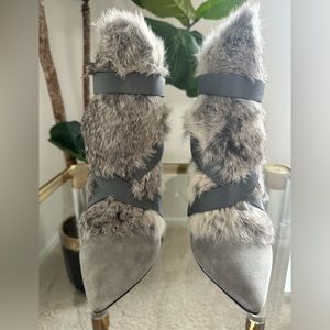 Charles Jourdan grey boots